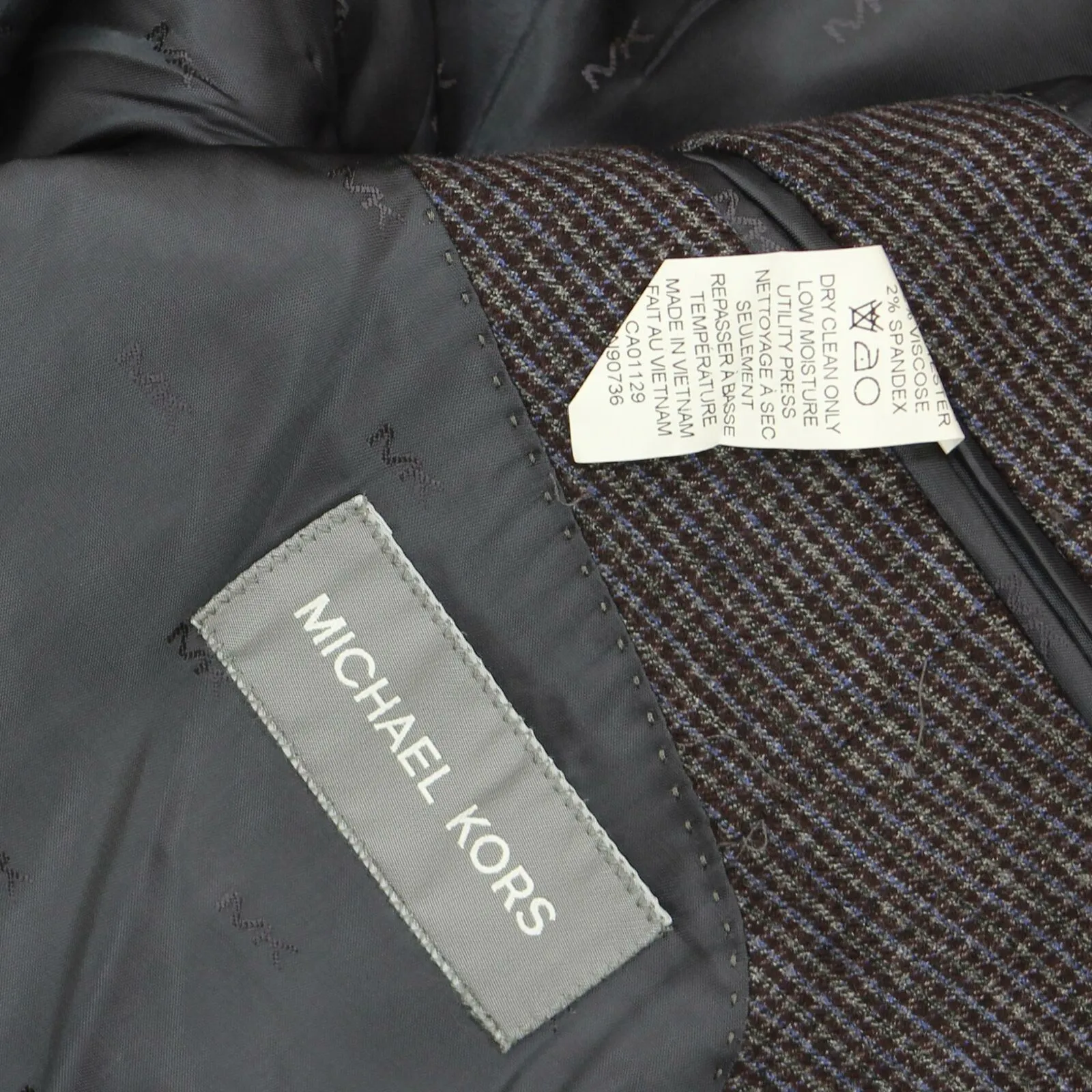 Michael Kors Men's Modern Fit Patterned Blazer Jacket