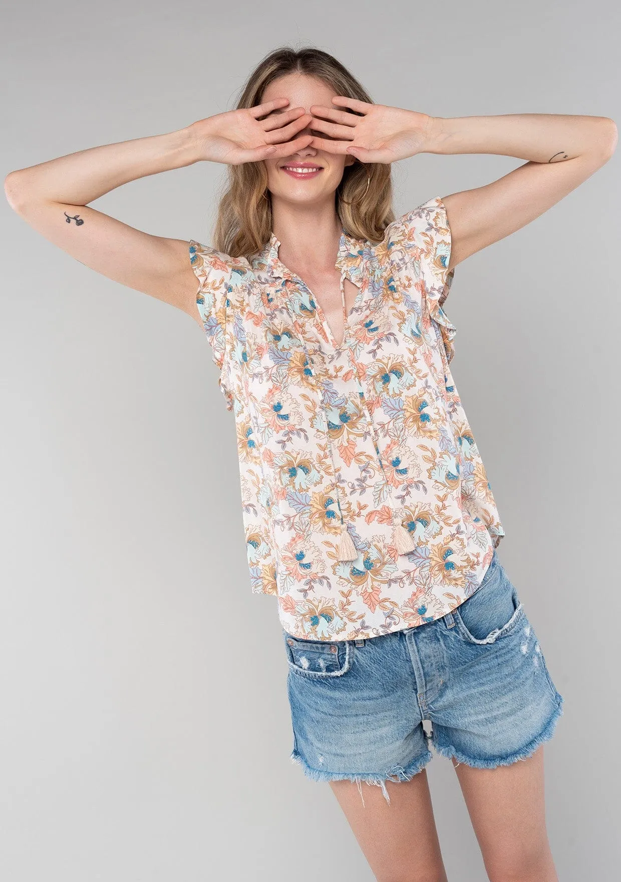 Mimi Flutter Sleeve Top