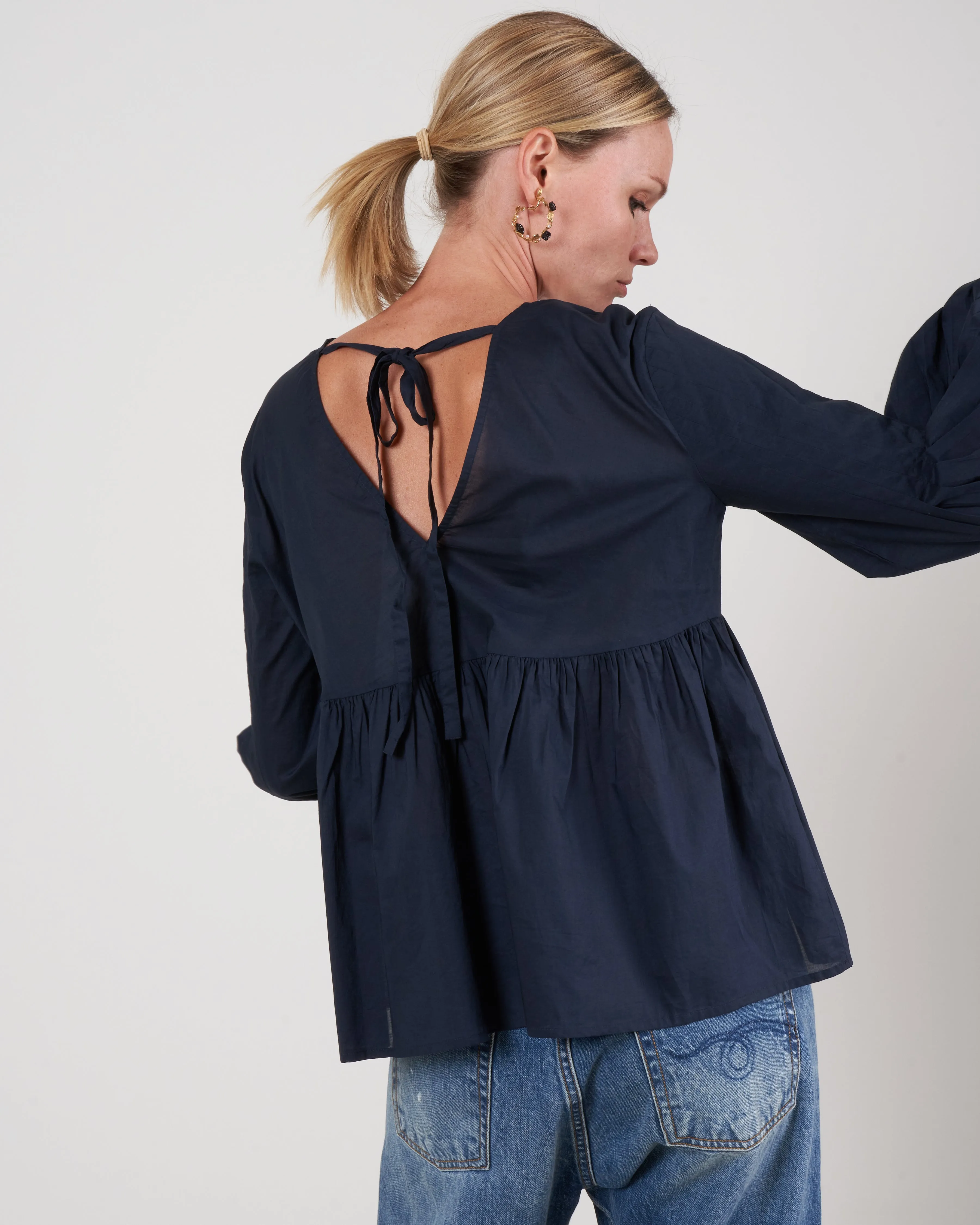 mita blouse - navy
