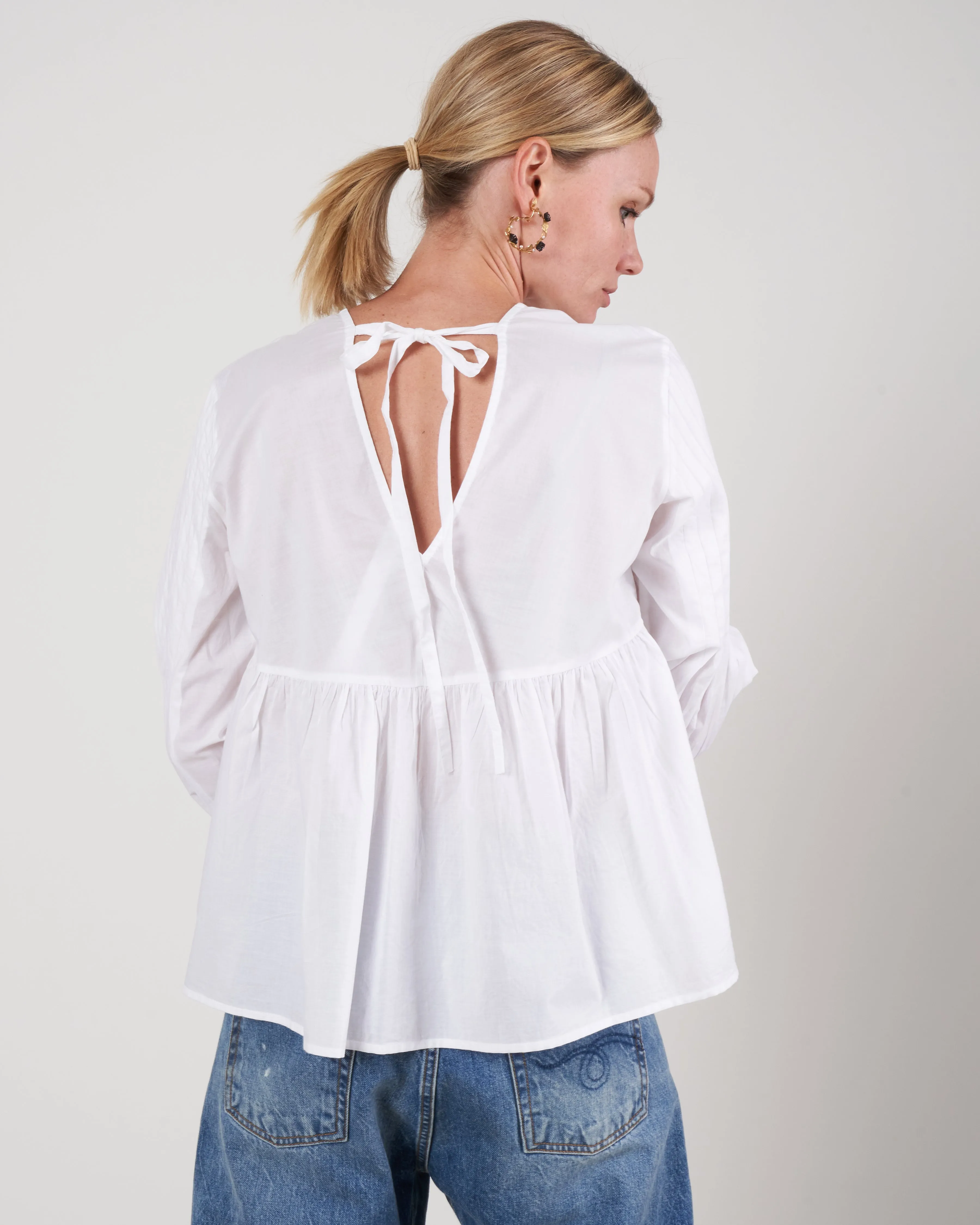 mita blouse - white