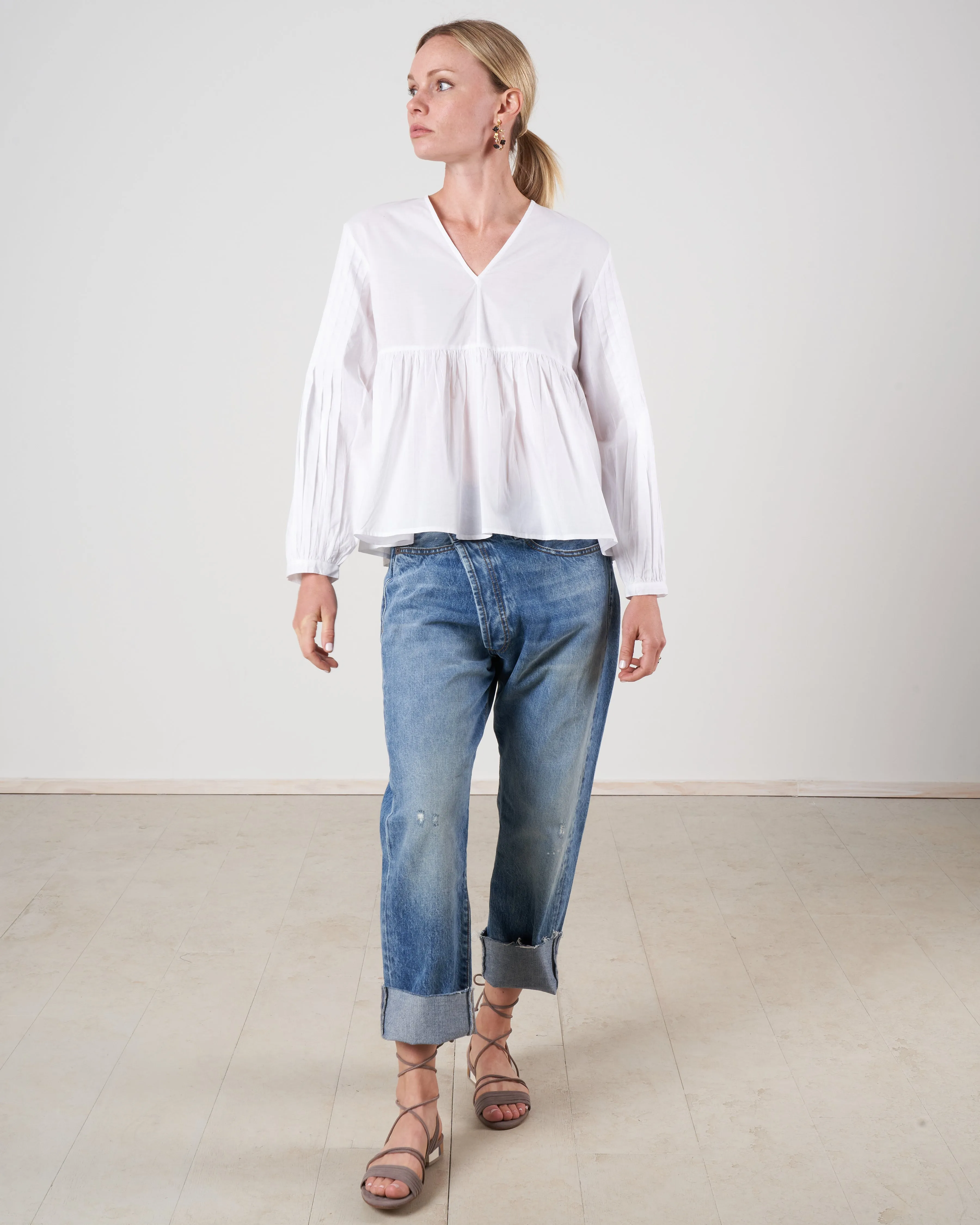 mita blouse - white
