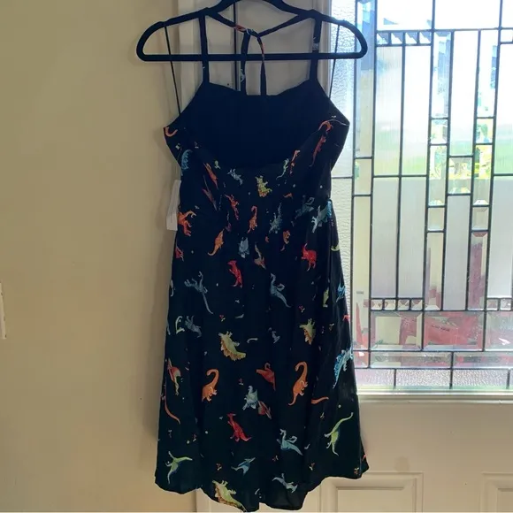 ModCloth Sunlit Salutations Halter Dinosaur Print Dress NWT Size - M