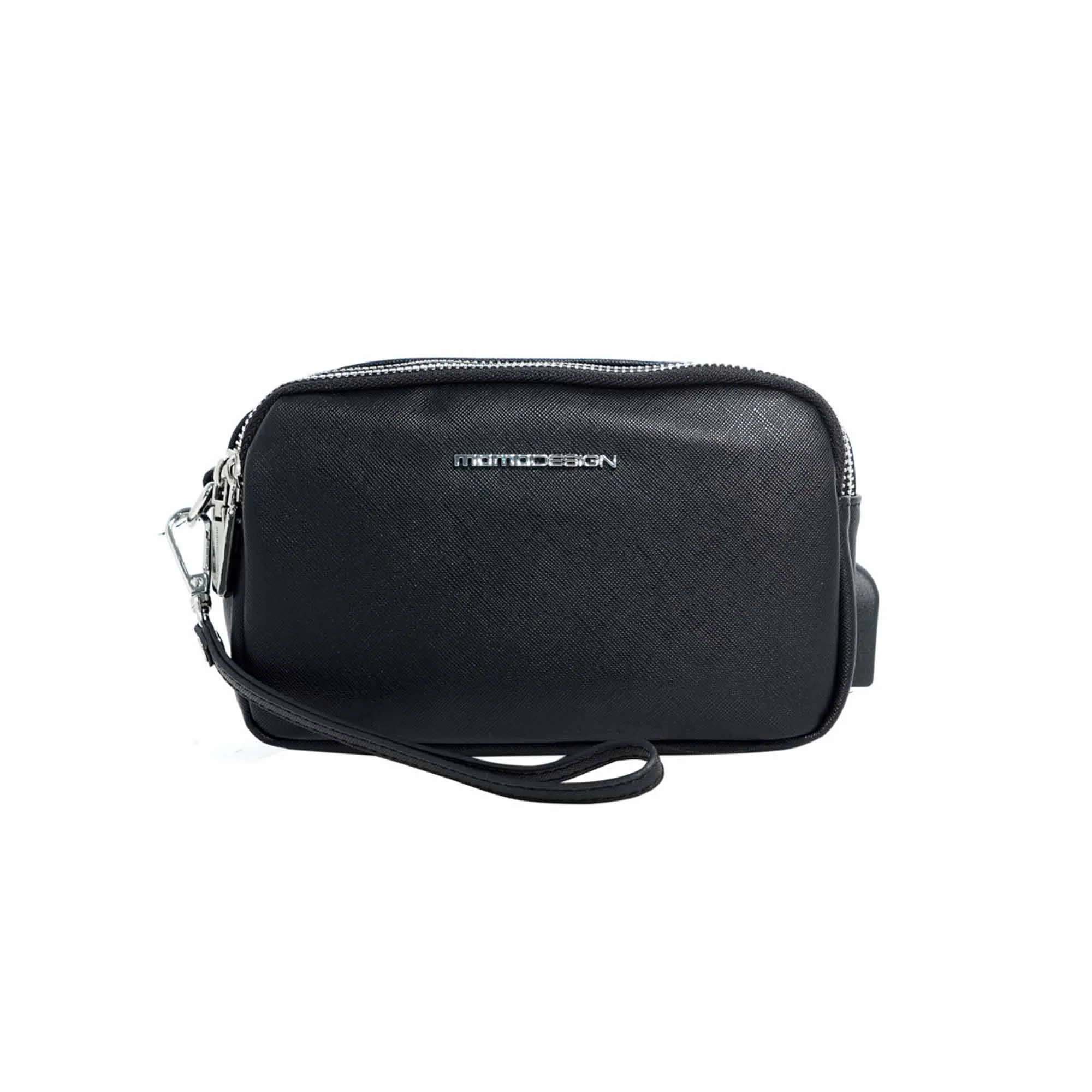 Momodesign Pouch Business Unico in Saffiano Nero