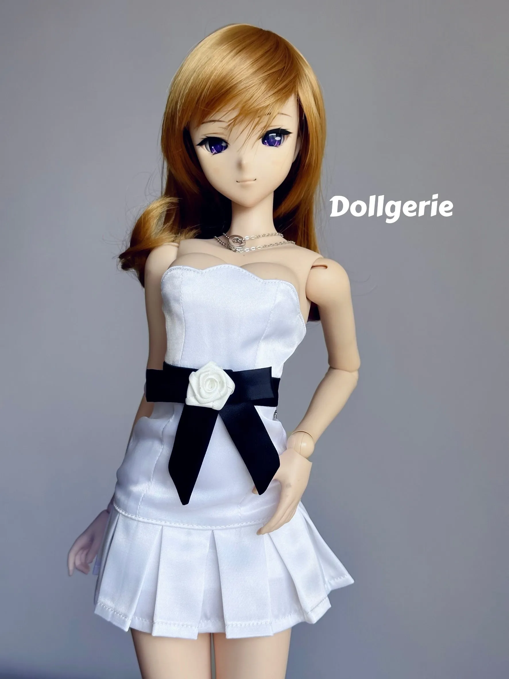 Monochrome Bridesmaid Dress for DD/ SmartDoll