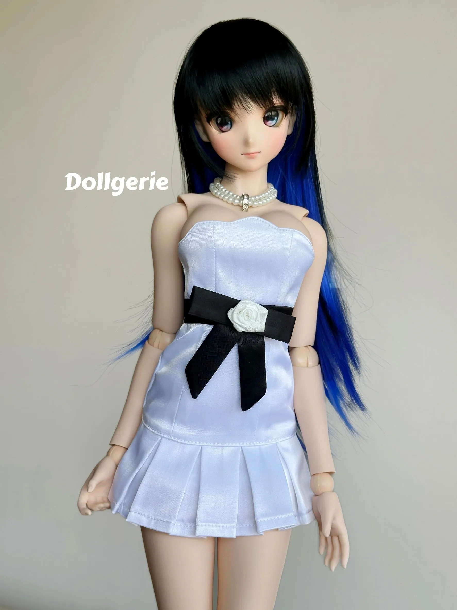 Monochrome Bridesmaid Dress for DD/ SmartDoll