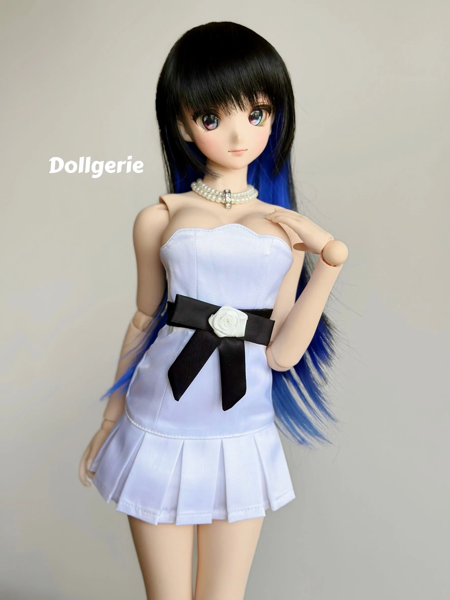 Monochrome Bridesmaid Dress for DD/ SmartDoll