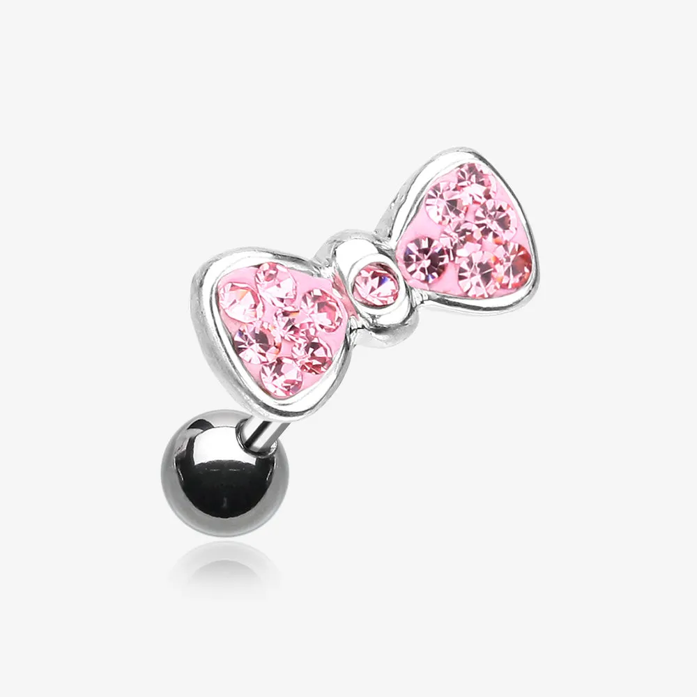 Multi-Gem Sparkle Bow Tie Cartilage Earring