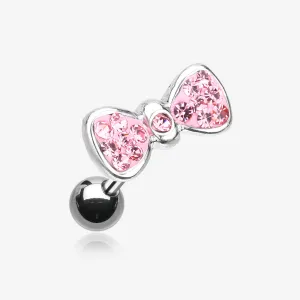 Multi-Gem Sparkle Bow Tie Cartilage Earring