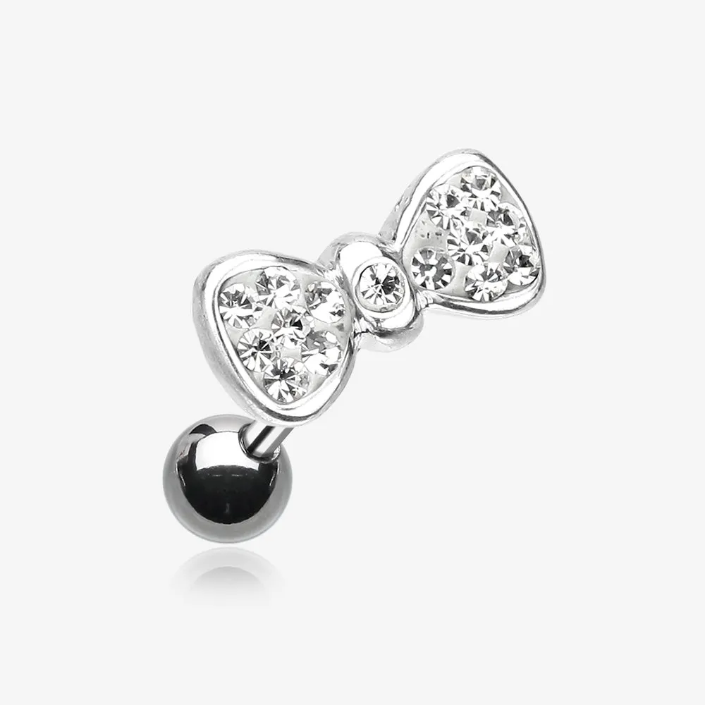 Multi-Gem Sparkle Bow Tie Cartilage Earring