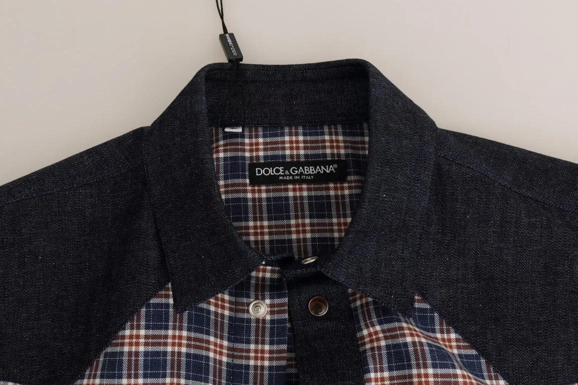 Multicolor Check Cotton Slim Fit Shirt