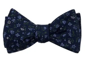 Navy Floral Acres Bow Tie