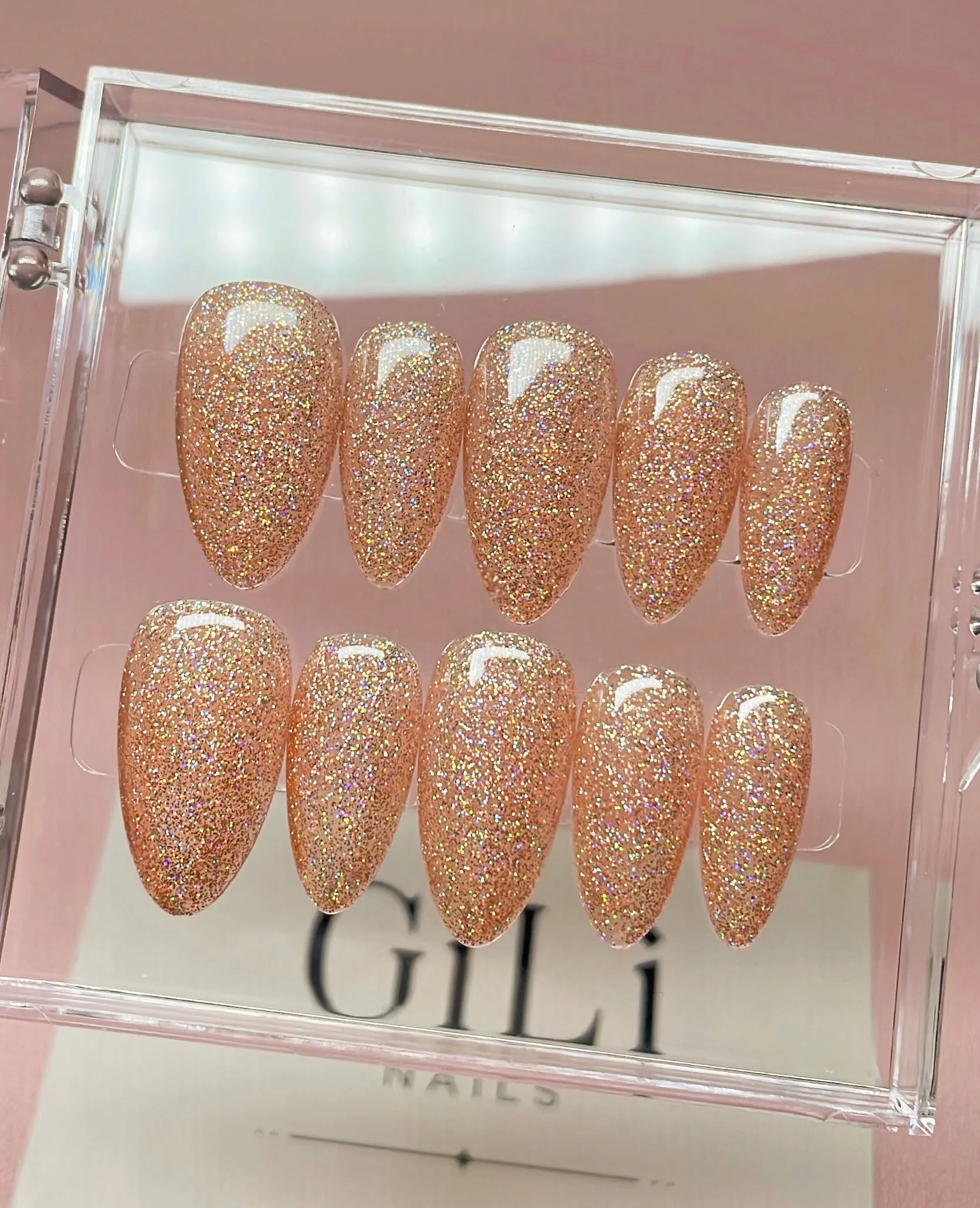 Nude Holo Glitter
