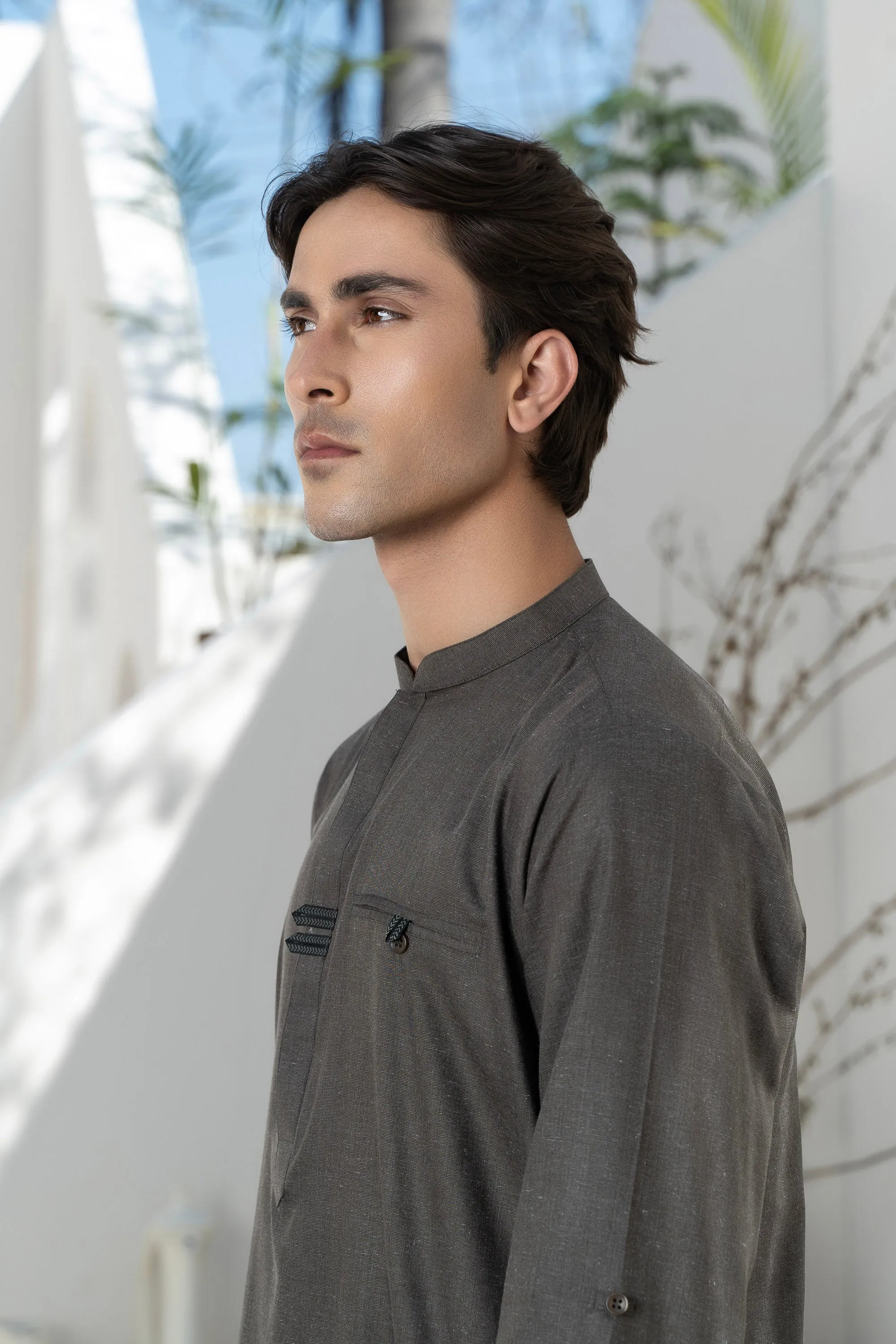 Olive Gents' Kurta
