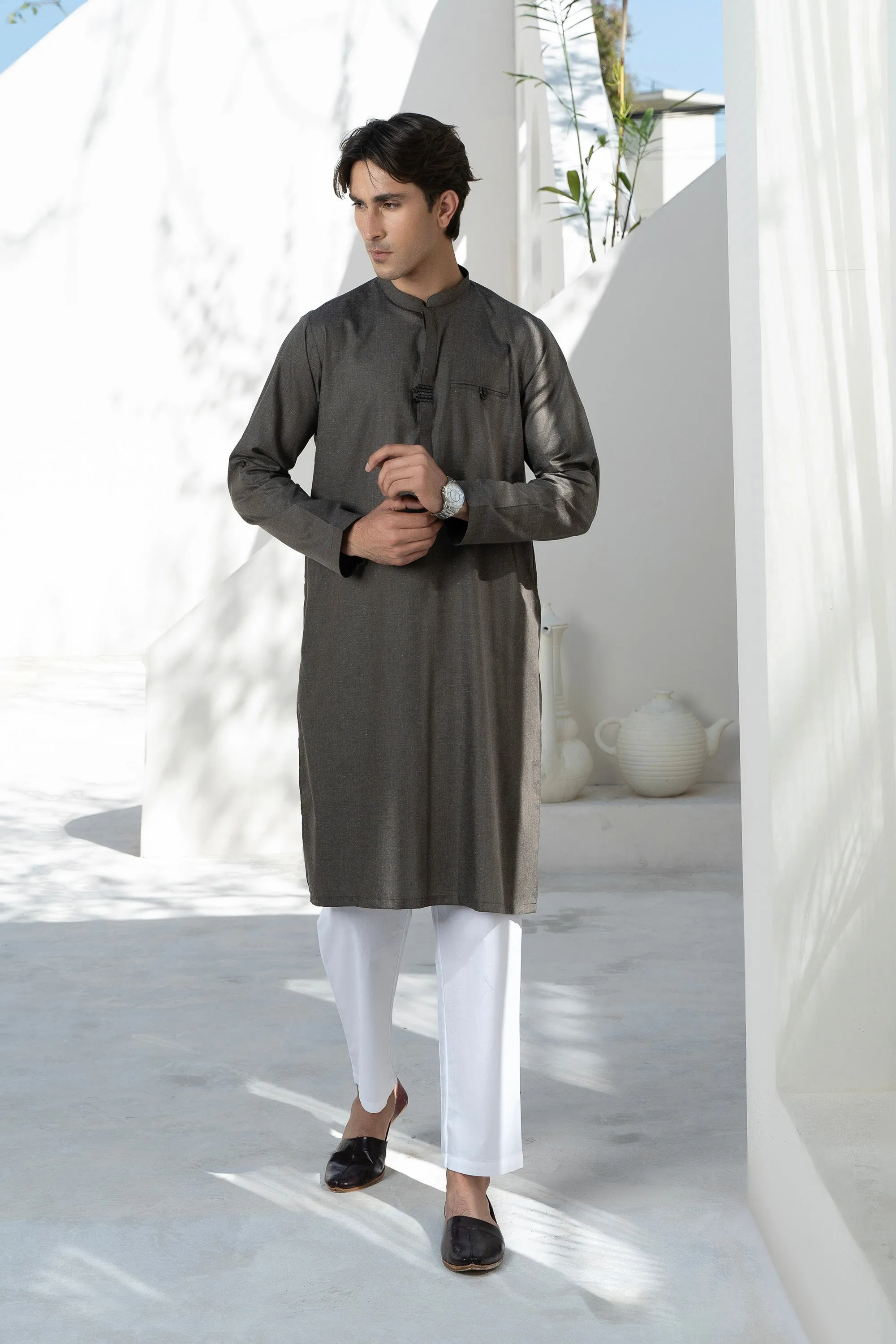 Olive Gents' Kurta