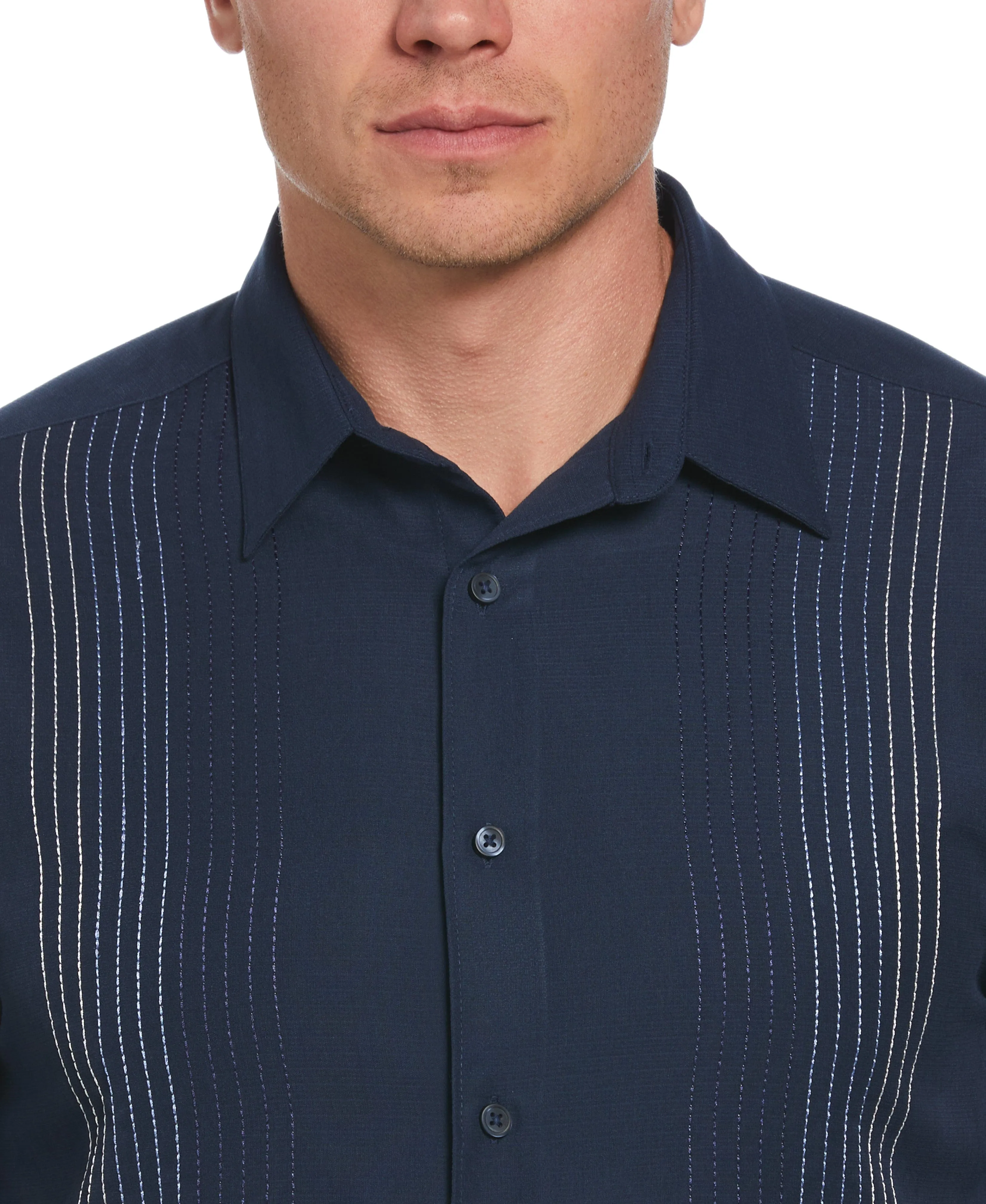Ombre Embroidered Panel Shirt