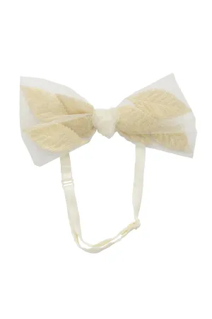 Organza Petal Clip   Wrap - Ivory