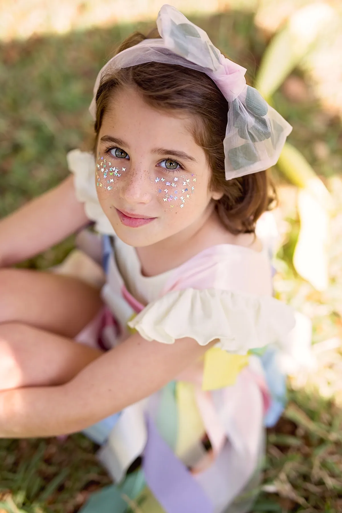 Organza Petal Clip   Wrap - Ivory
