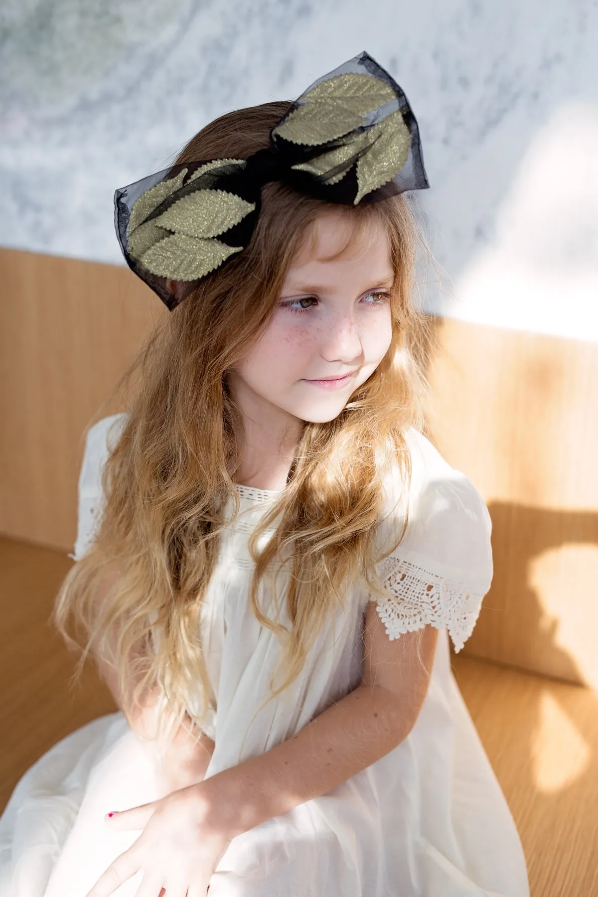Organza Petal Headband - Ivory