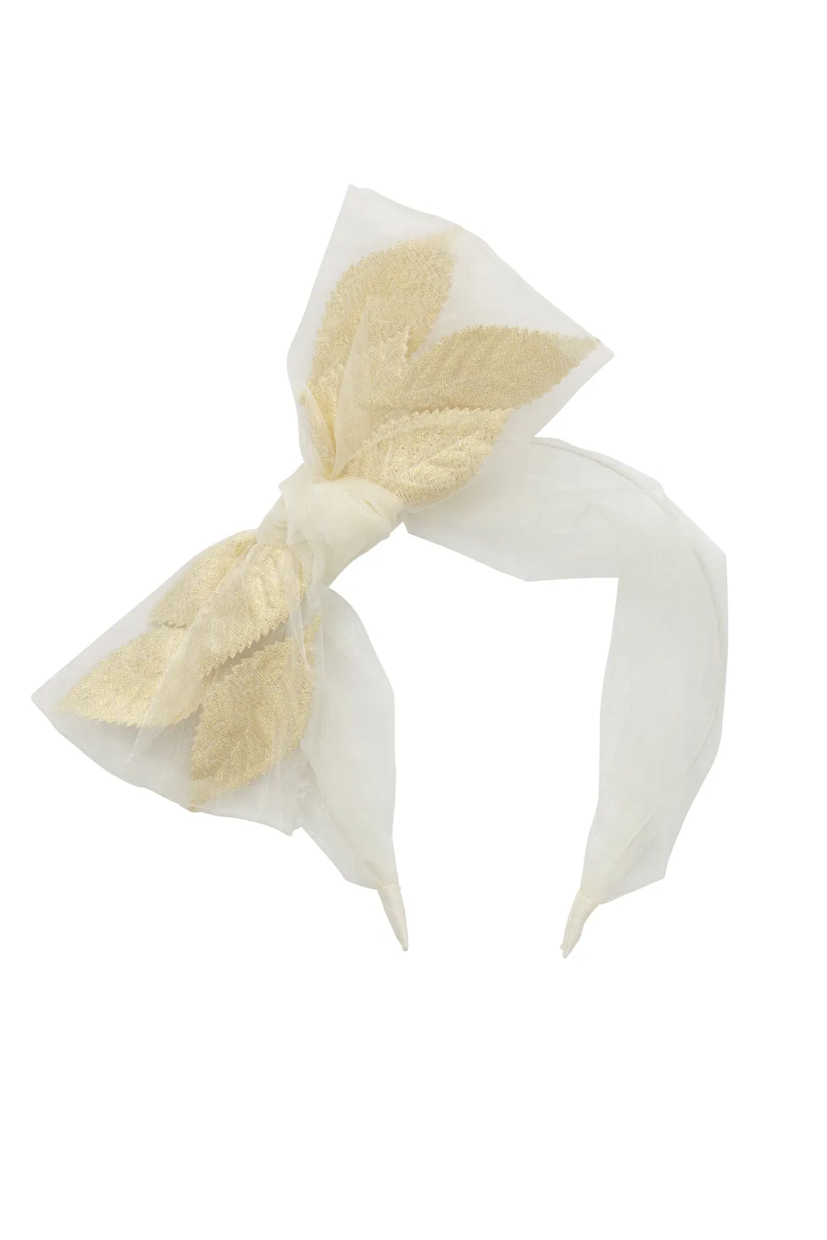 Organza Petal Headband - Ivory