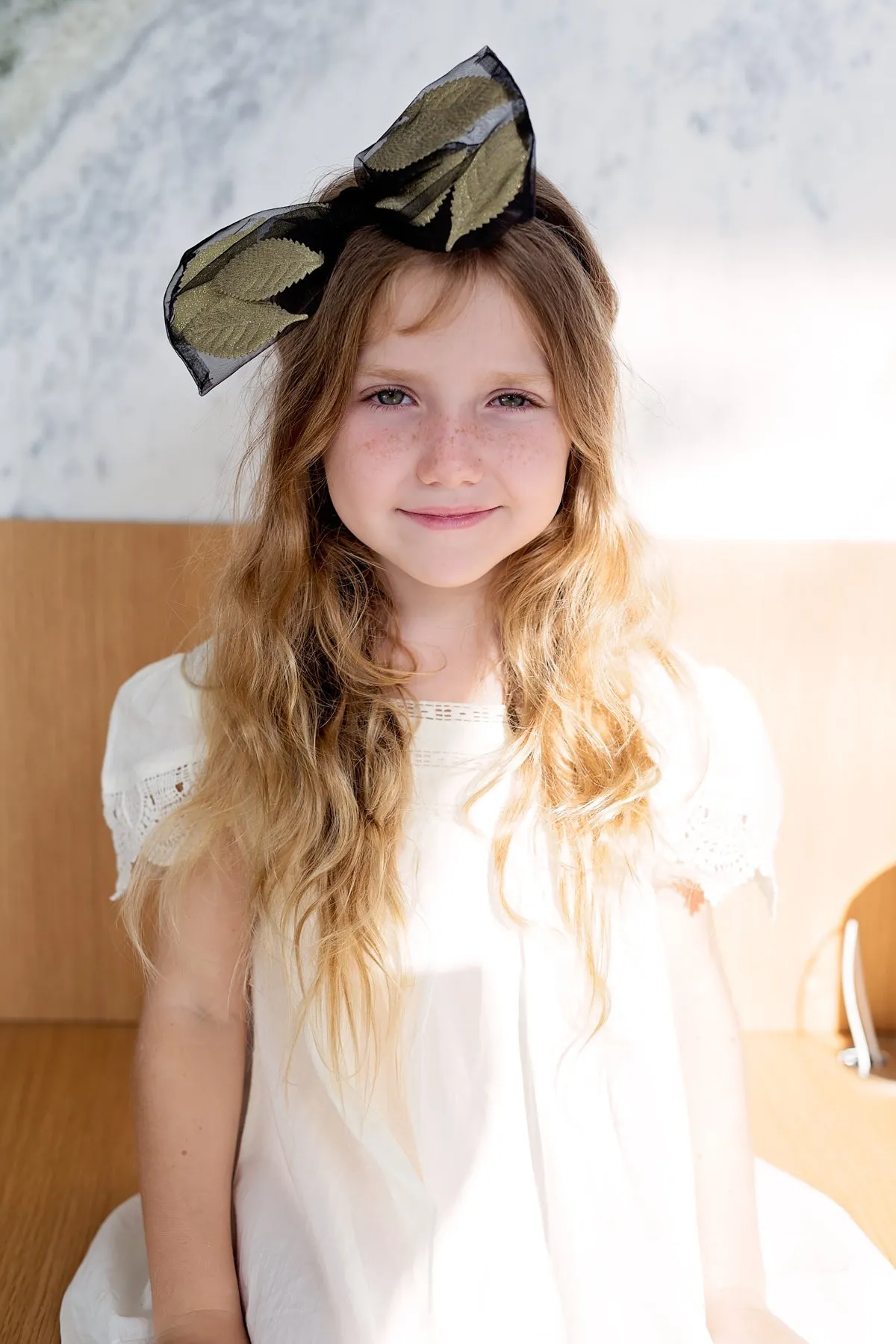 Organza Petal Headband - Ivory