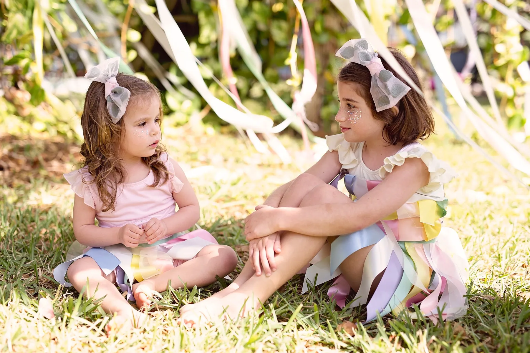 Organza Petal Headband - Ivory
