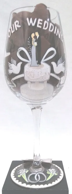 OUR WEDDING WINE GLASS