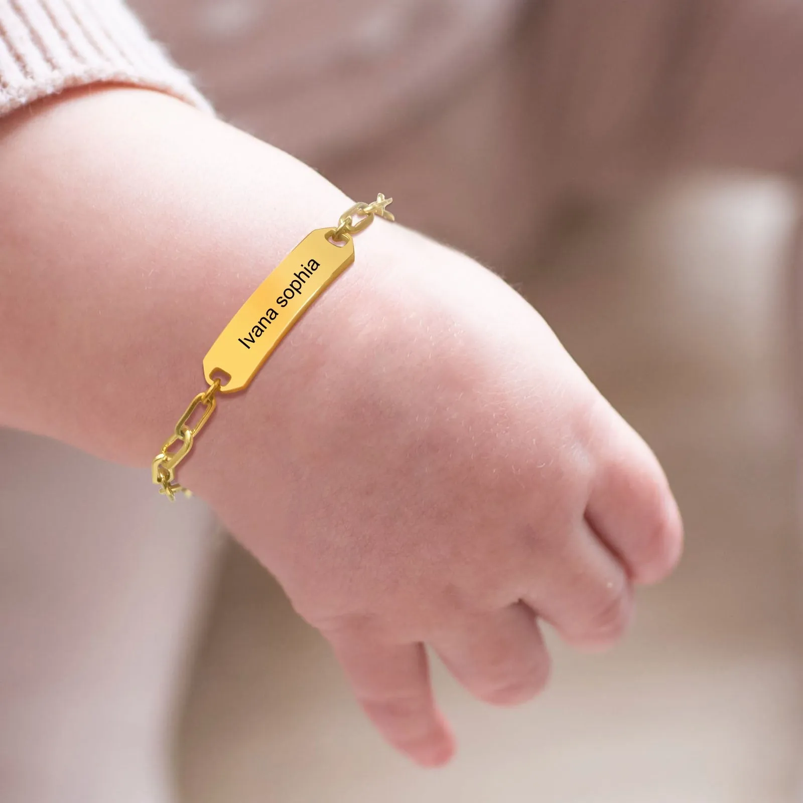 Paperclip Chain Baby Bracelet