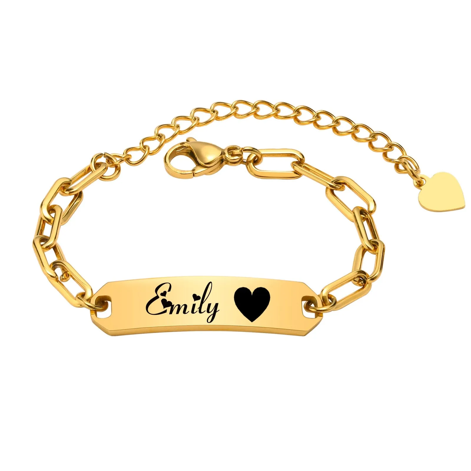 Paperclip Chain Baby Bracelet