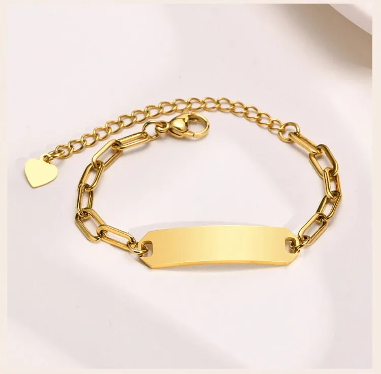 Paperclip Chain Baby Bracelet