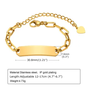 Paperclip Chain Baby Bracelet