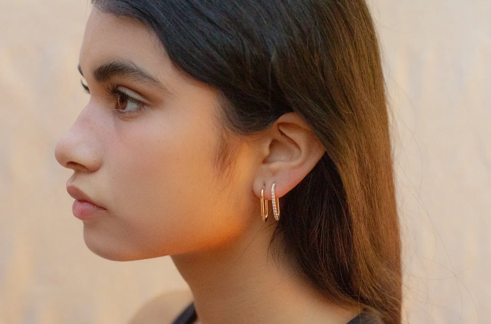 Pave Solid Link Studs