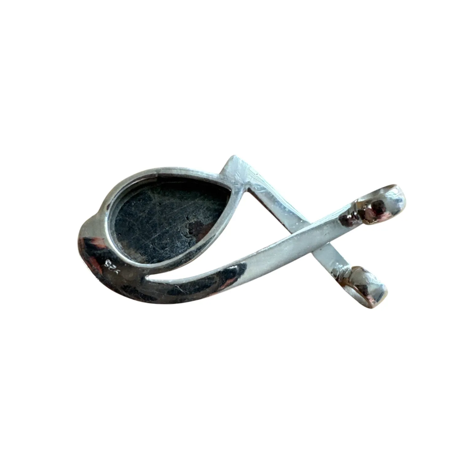 Peanut Obsidian Solid 925 Sterling Silver Pendant