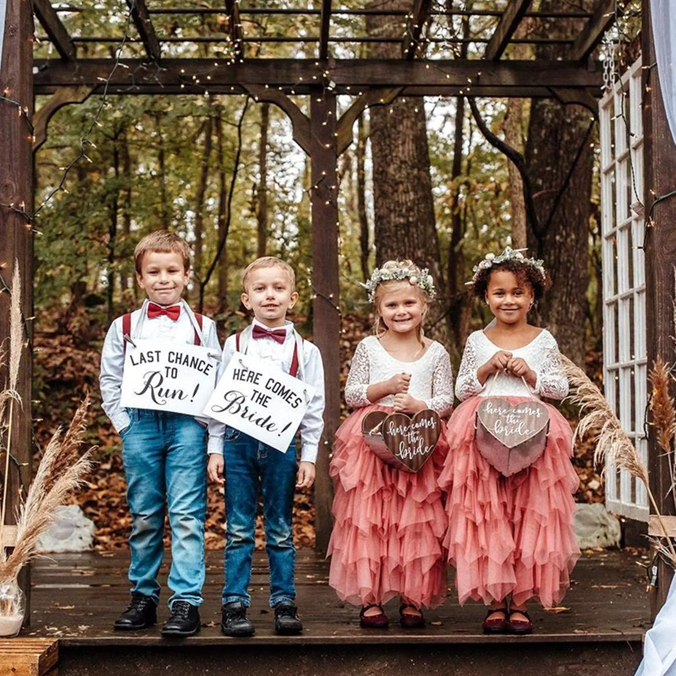 Peony Lace Flower Girl Dress in Dusty Pink (tiered)