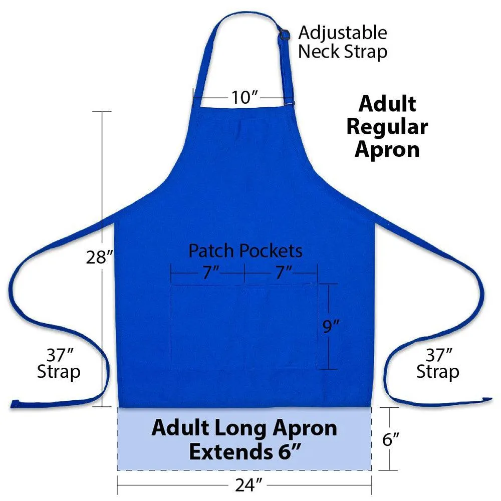 Personalized Apron Embroidered 2 Lines of Text
