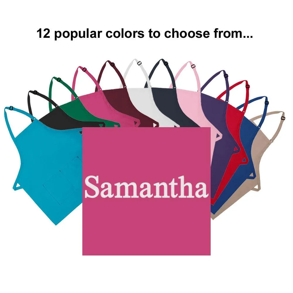 Personalized Apron Embroidered Name or Text
