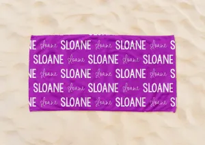 Personalized Beach Towel
