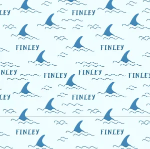 Personalized Bib | Shark Fin
