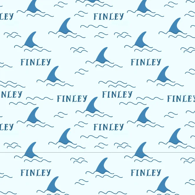 Personalized Bib | Shark Fin