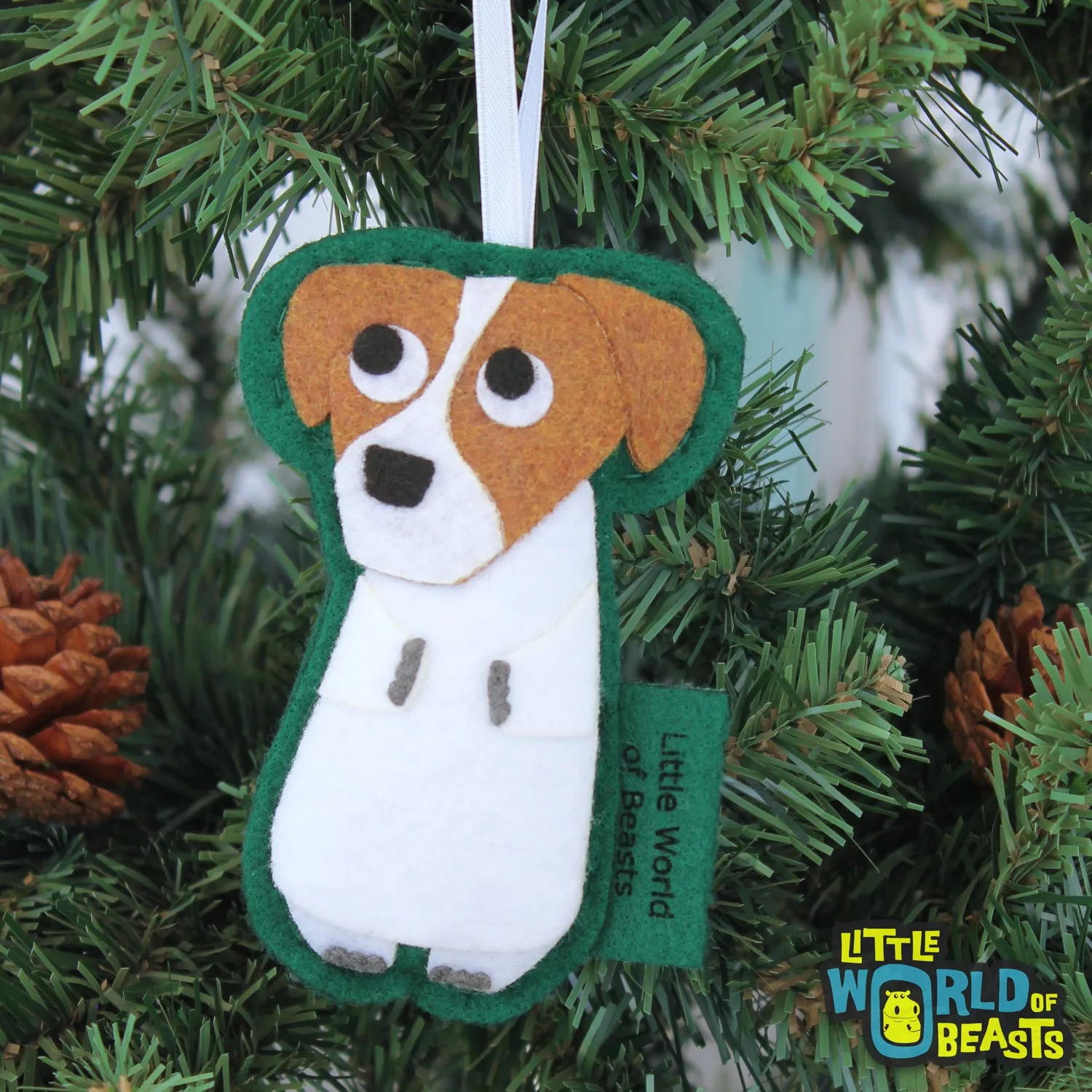 Personalized Chip the Jack Russell Ornament