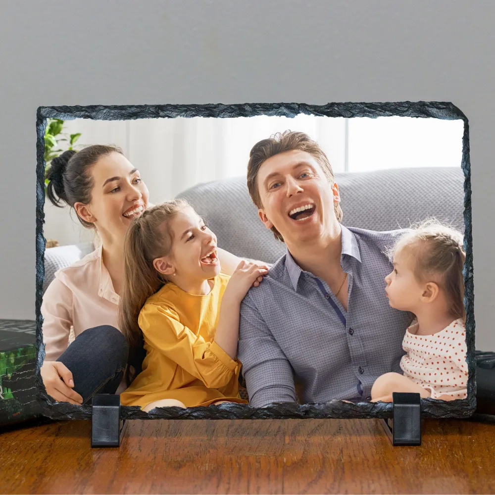 Personalized Custom Photo or Image Rectangle Decorative Stone Slate