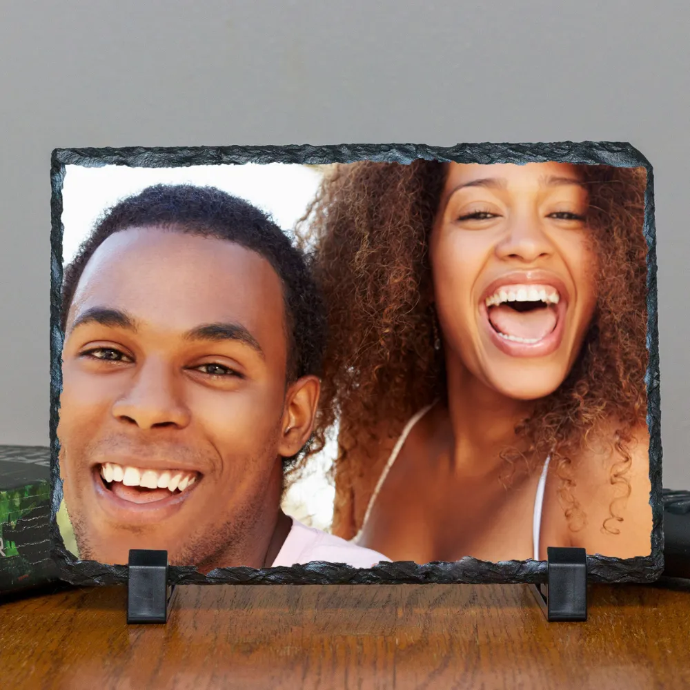 Personalized Custom Photo or Image Rectangle Decorative Stone Slate