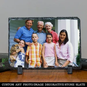 Personalized Custom Photo or Image Rectangle Decorative Stone Slate