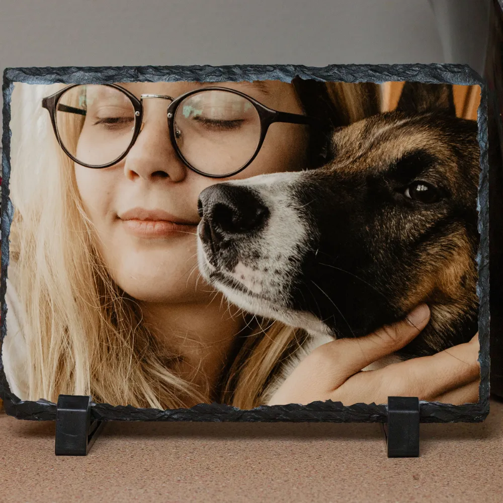 Personalized Custom Photo or Image Rectangle Decorative Stone Slate
