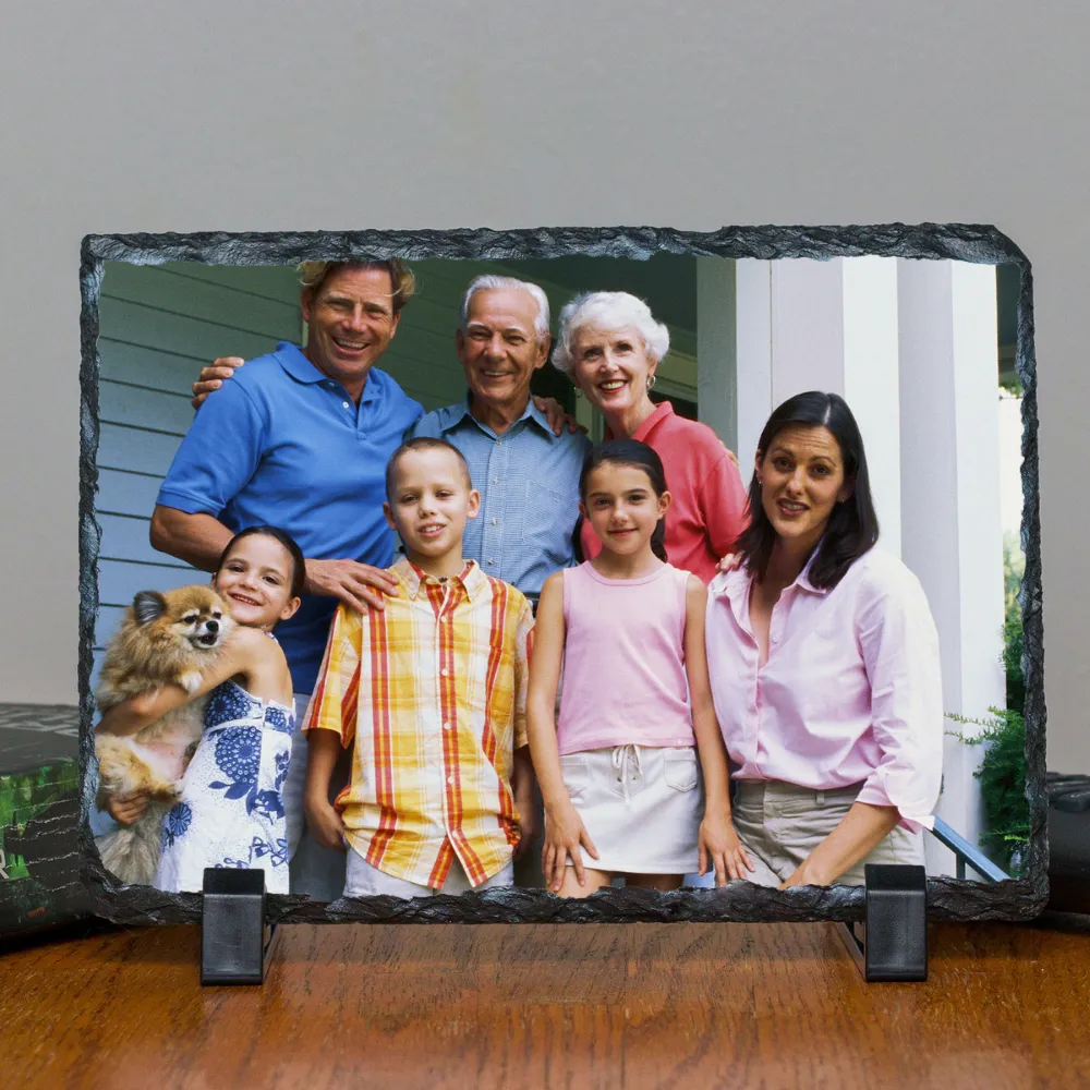 Personalized Custom Photo or Image Rectangle Decorative Stone Slate