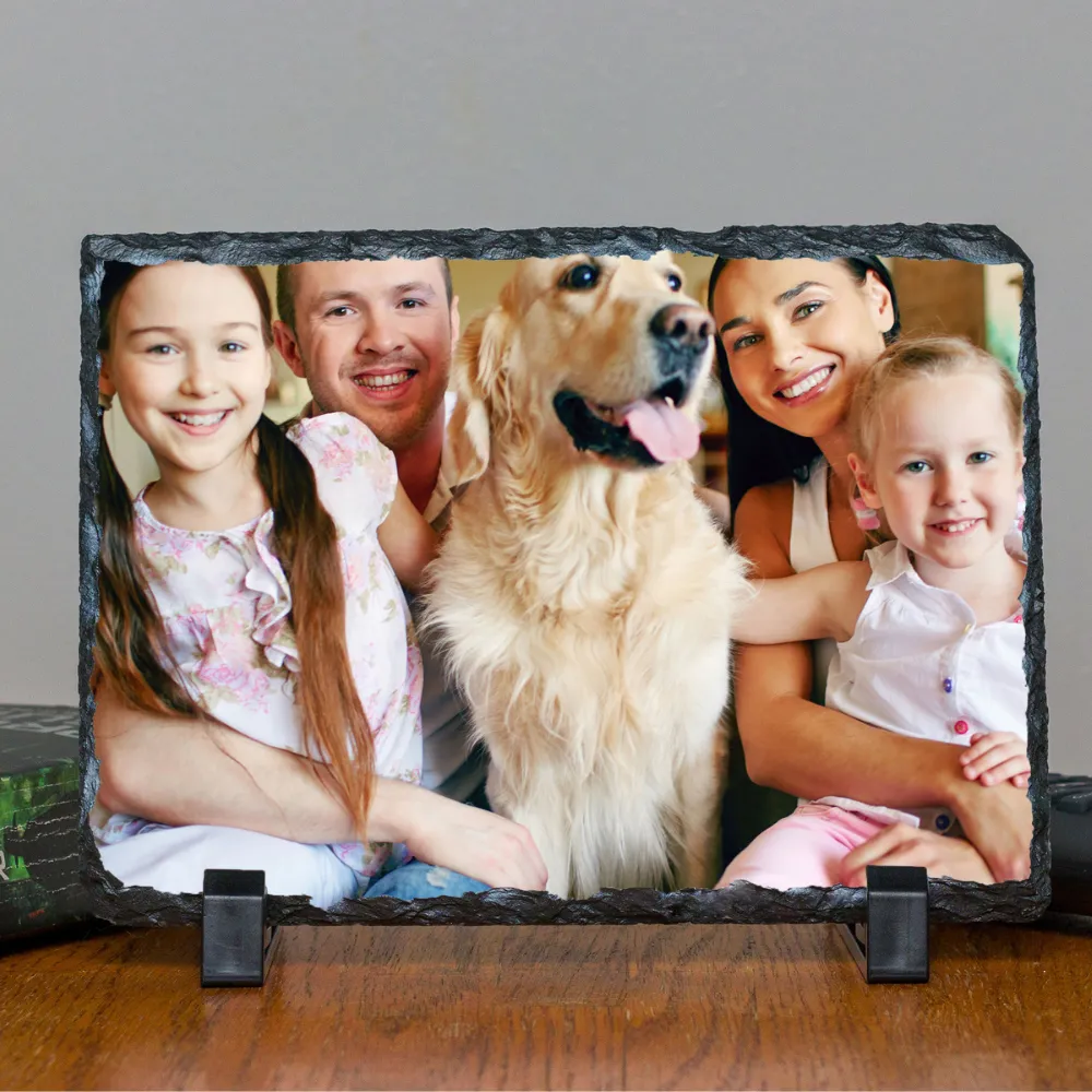 Personalized Custom Photo or Image Rectangle Decorative Stone Slate