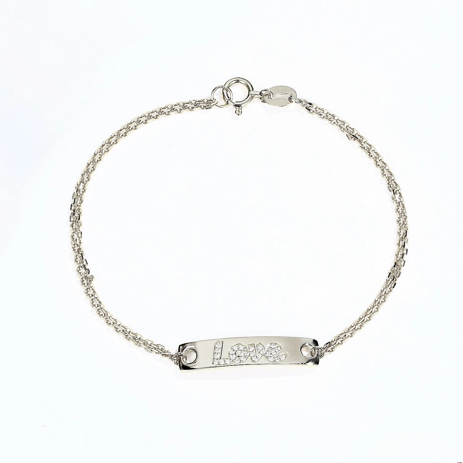 Personalized Diamond Name Bar Bracelet