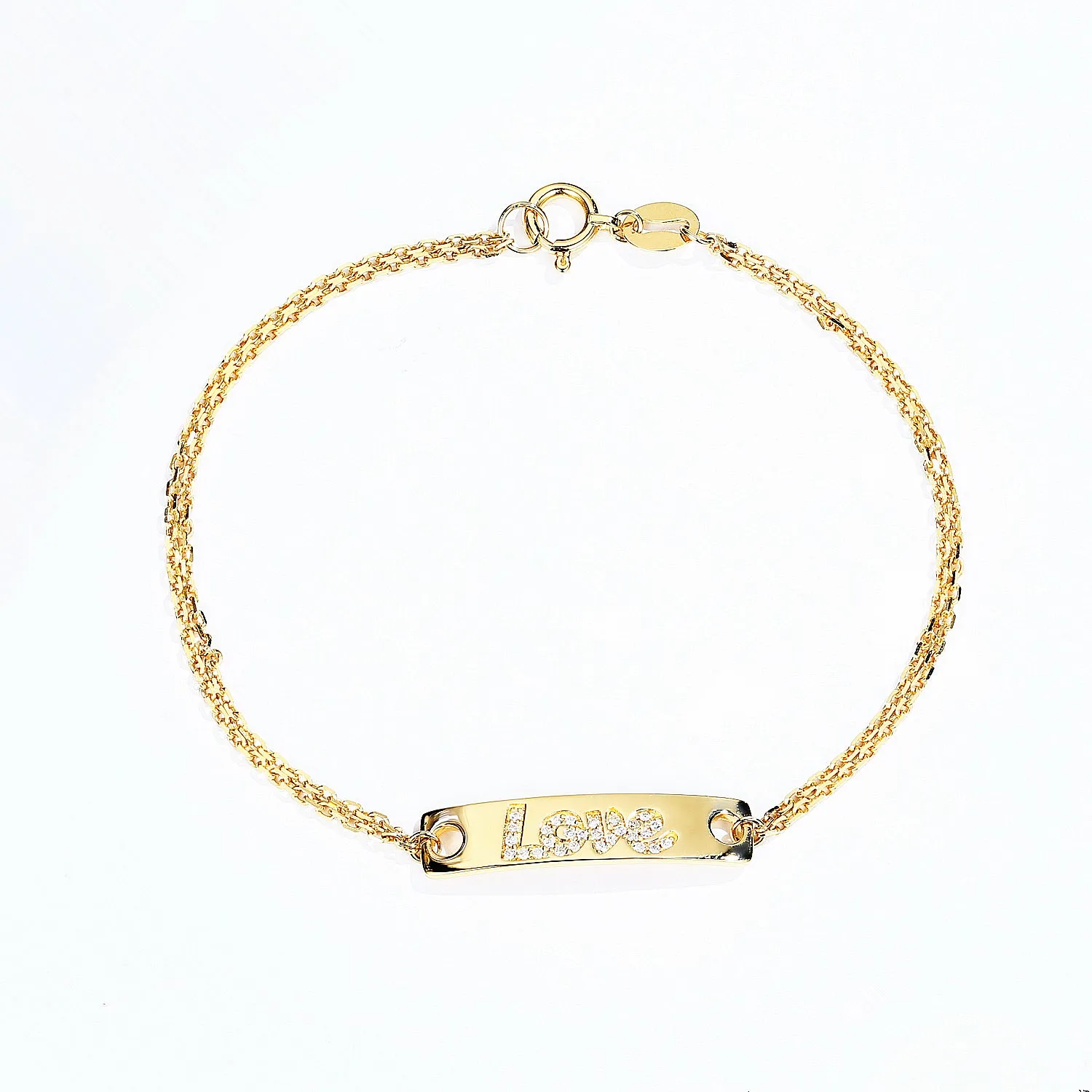 Personalized Diamond Name Bar Bracelet