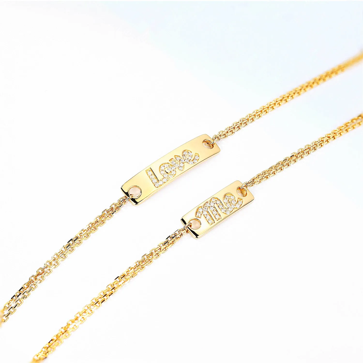 Personalized Diamond Name Bar Bracelet