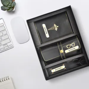 Personalized Frequent Traveller Combo (3 pcs) - Black