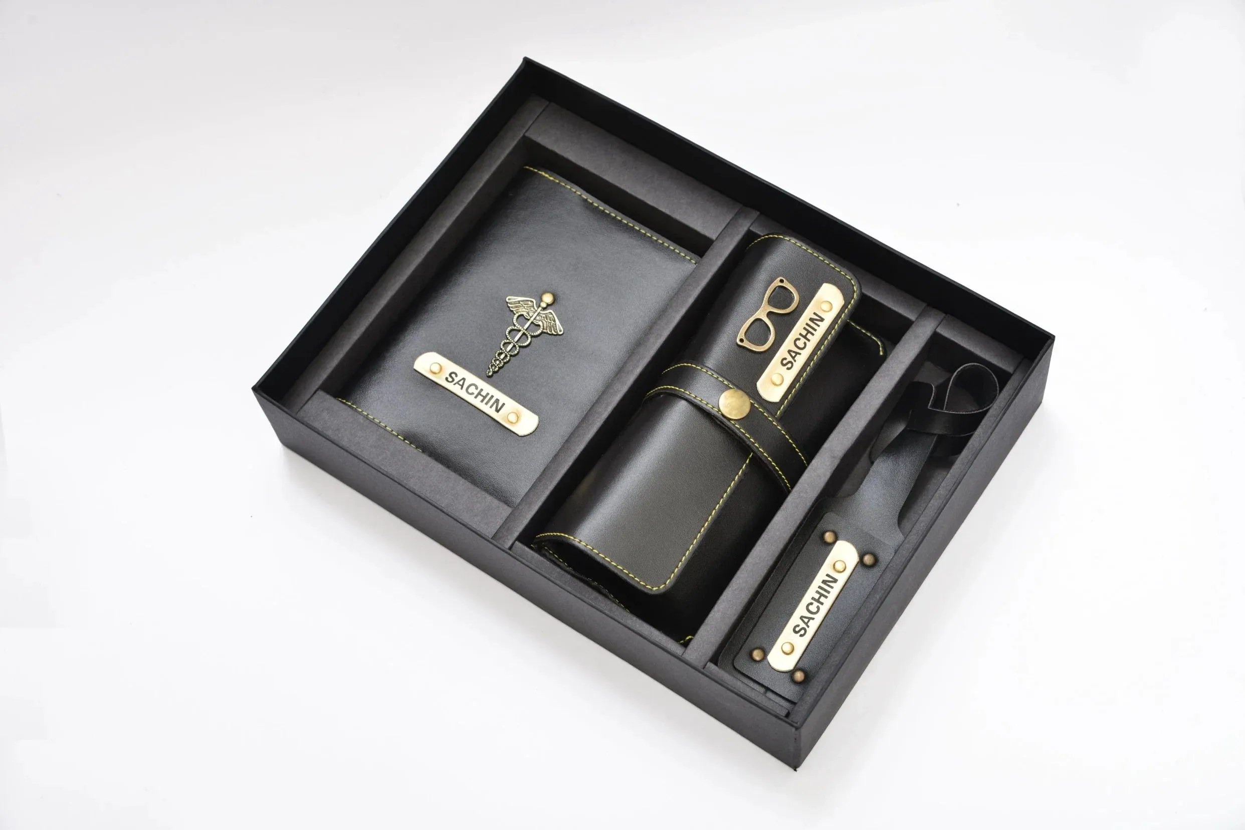 Personalized Frequent Traveller Combo (3 pcs) - Black